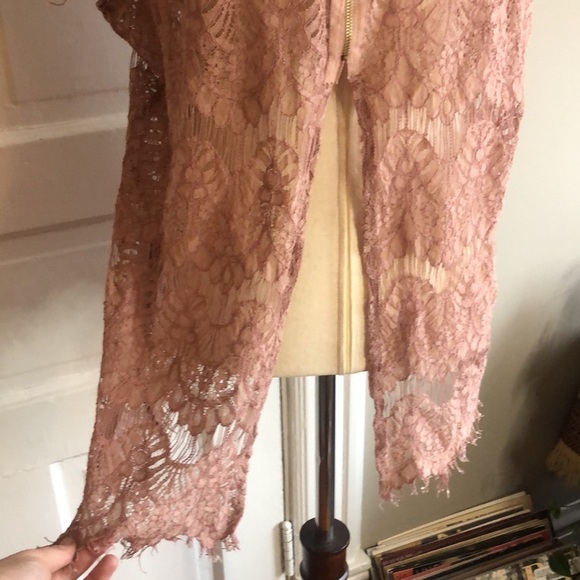 INNY Open Back Lace Crew Neck Short Sleeve Top Blouse 2X - Picture 4 of 6